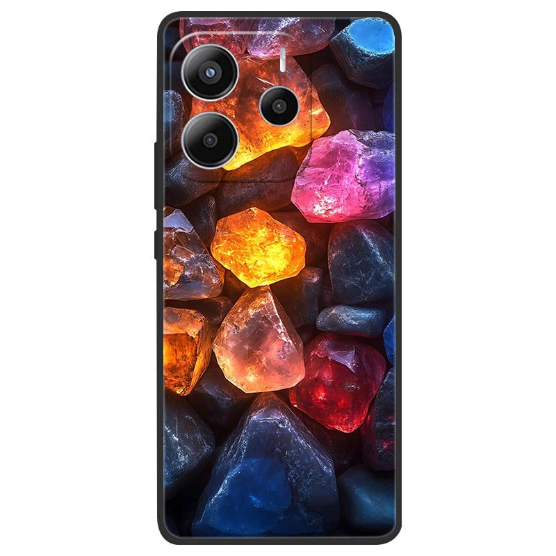 For Redmi Note 14 4G (Europe) Phone Case Marble Painting Pattern Soft Silicone Anti Drop Cover For Xiaomi Redmi Note14 4G Shell