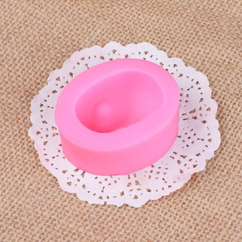 DIY Silikon Mold Girl Face Baking Tool Kake Fondant Dekorere Mold Sugarcraft