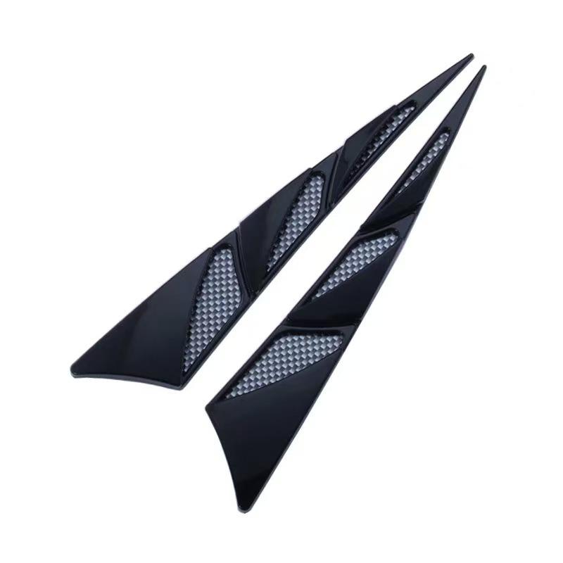 New car air vents hood decorative side vents modified air vents for car engine hoods чёрный
