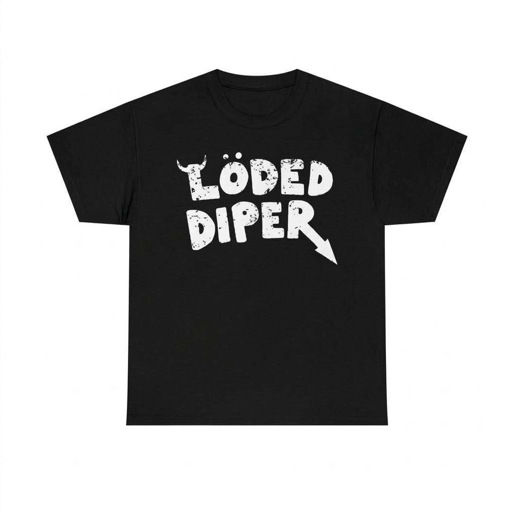 Löded Diper Band T-Shirt Diary of a Wimpy Kid Rodrick Heffley Graphic Tee Unisex T-Shirt M