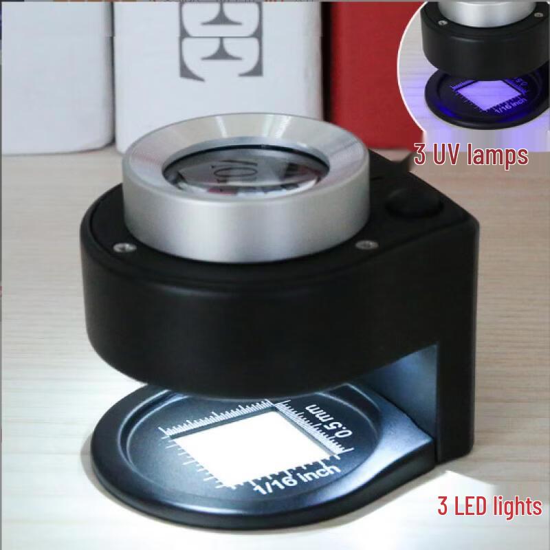 miflame Handheld Magnifying Glass with LED and UV Light