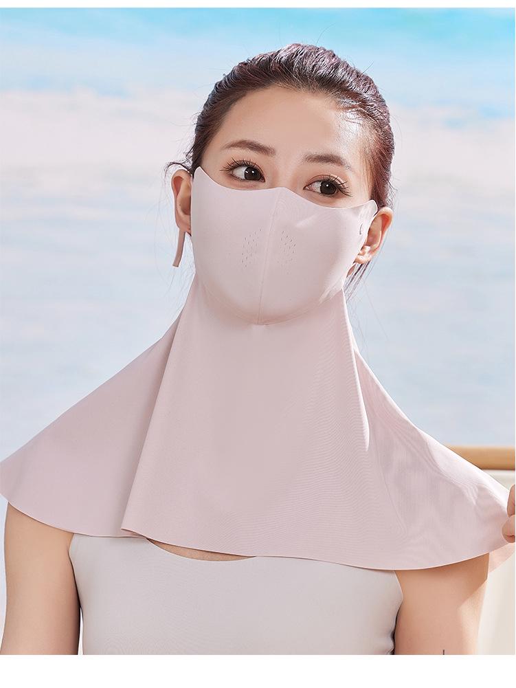 UV Protection Breathable Mask with Eye Corner Coverage - Spring/Summer Fashionable Solid Color