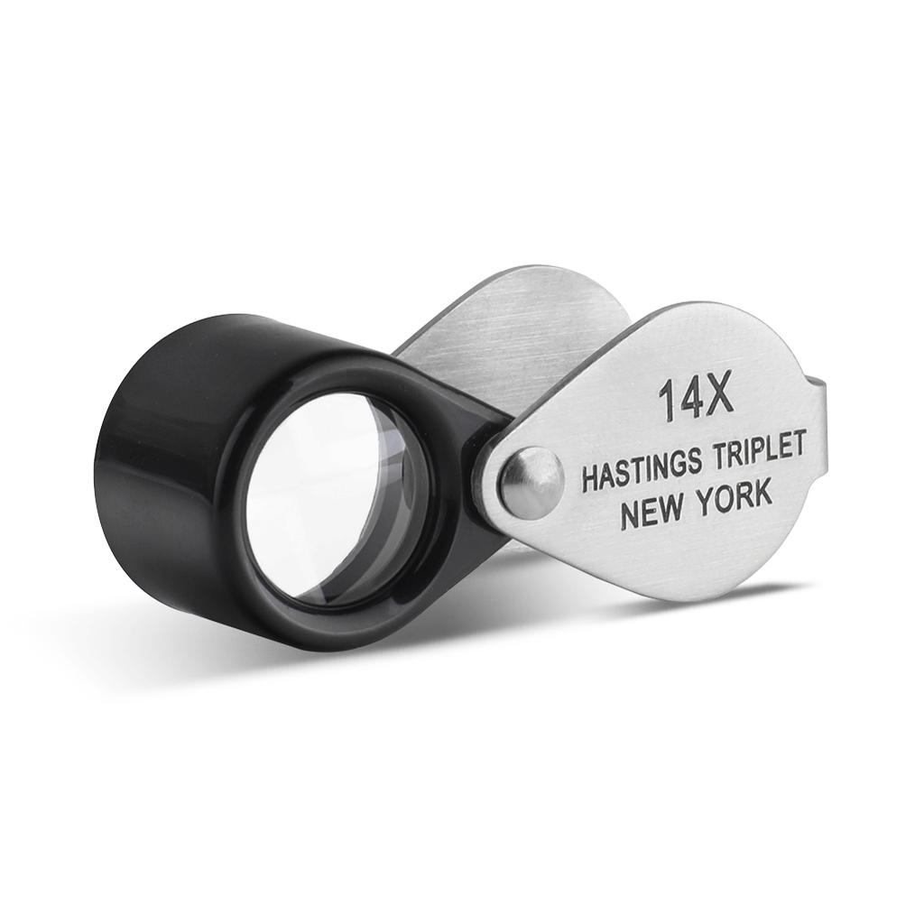 14X Hasting Loupe High Power Diamond Magnifier for Jewelers Gemologists Tool