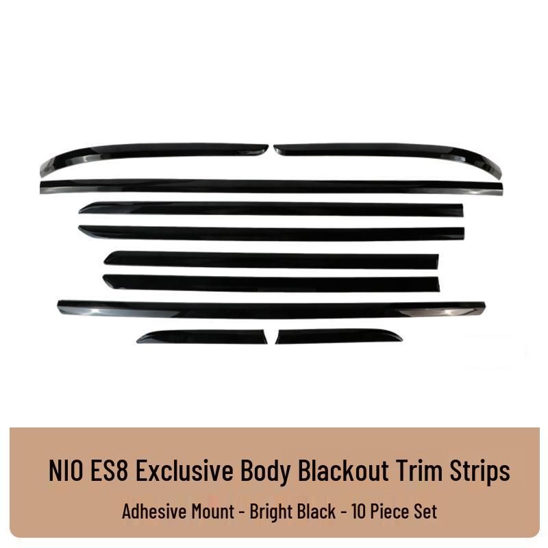

Black Warrior Kit for Nio ES8: Front and Rear Bumper Trim, Full Car Blackout for 26 Models