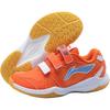 Li Ning Kids Badminton Series Thunder Jr Soft Comfortable Non-Slip Wear-Resistant Low-Top Training Shoes Kids Sneaker Orange White AYTV012-3