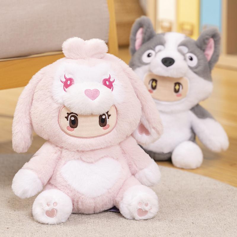 Officially Licensed Yuen Meng Zhi Xing Plush Toys Featuring Cute Sitting Animals