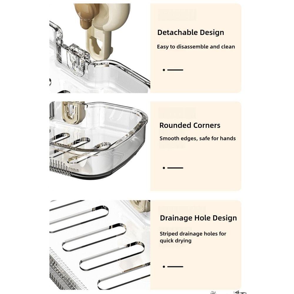 Odnímatelná polička s přísavkou na baterii Multifunkční úložný stojan na toaletní potřeby Pro koupelnu kuchyň