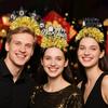 Christmas and New Year Decorations, Headbands, New Year's Eve Party Photo Atmosphere Props, Champagne Goblets, Letter-colored Ribbon Headbands