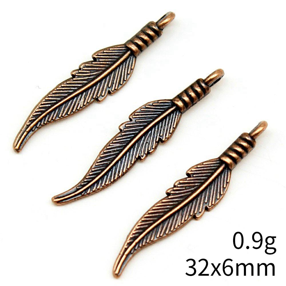 NewArrivals Charms Jewerly Making Feathers Leaf Charms Pendant Ornaments For Home Car Pendant