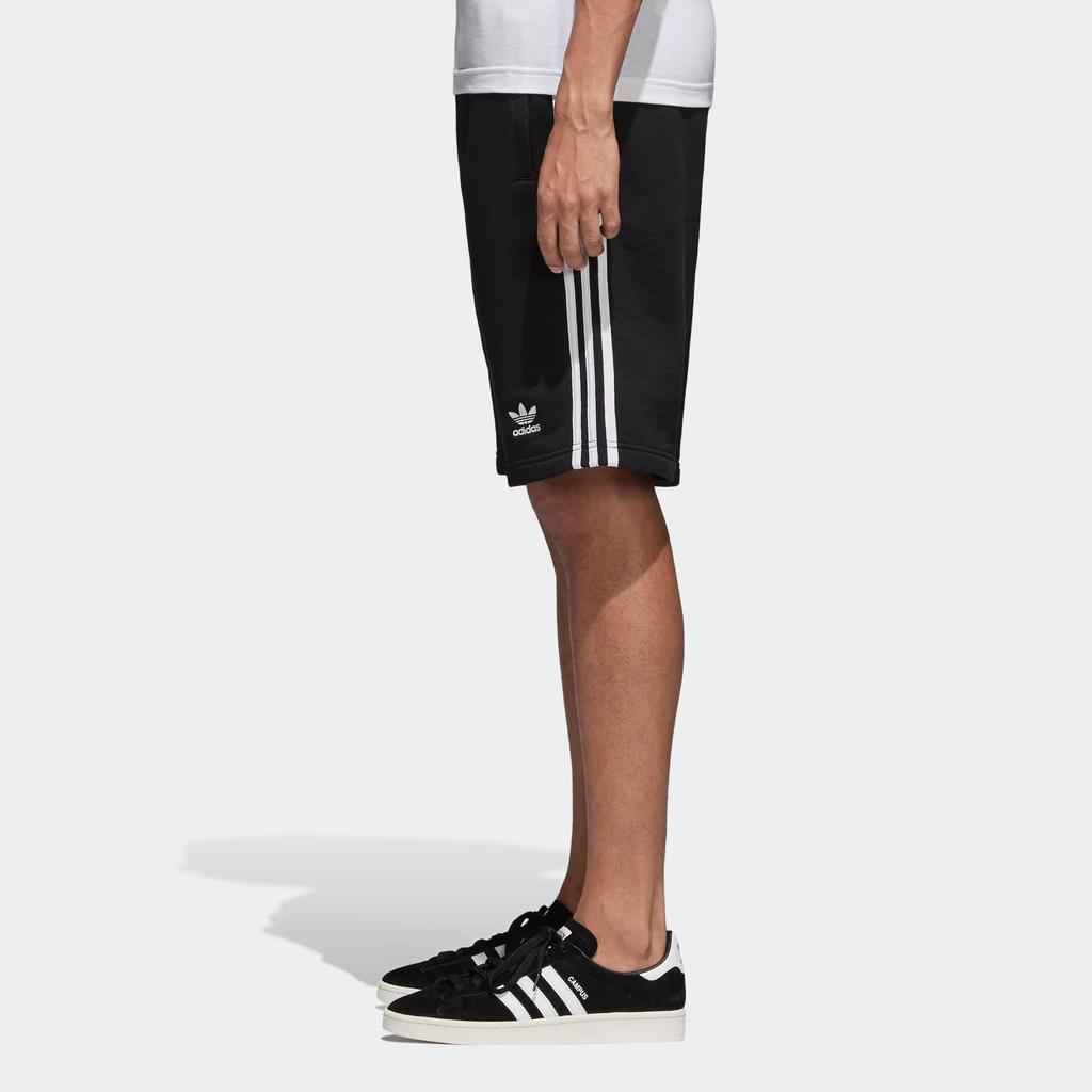 Adidas Originals Adicolor 3 Stripe Logo Comfortable Striped Versatile Five-Point Sports Shorts Men Shorts Black CW2980