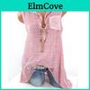 Elegante T-shirt da Donna con Scollo a V Senza Maniche Trasparente per Look alla Moda