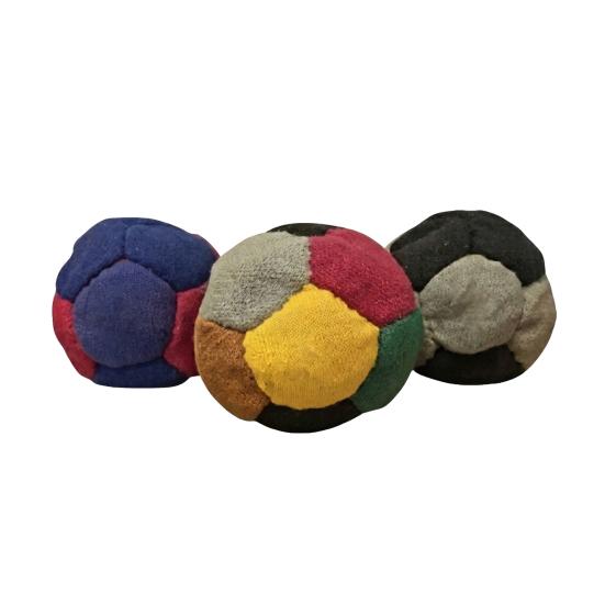3Pcs Educational Footbag Set Handmade Knitted Juggling Balls for Kids