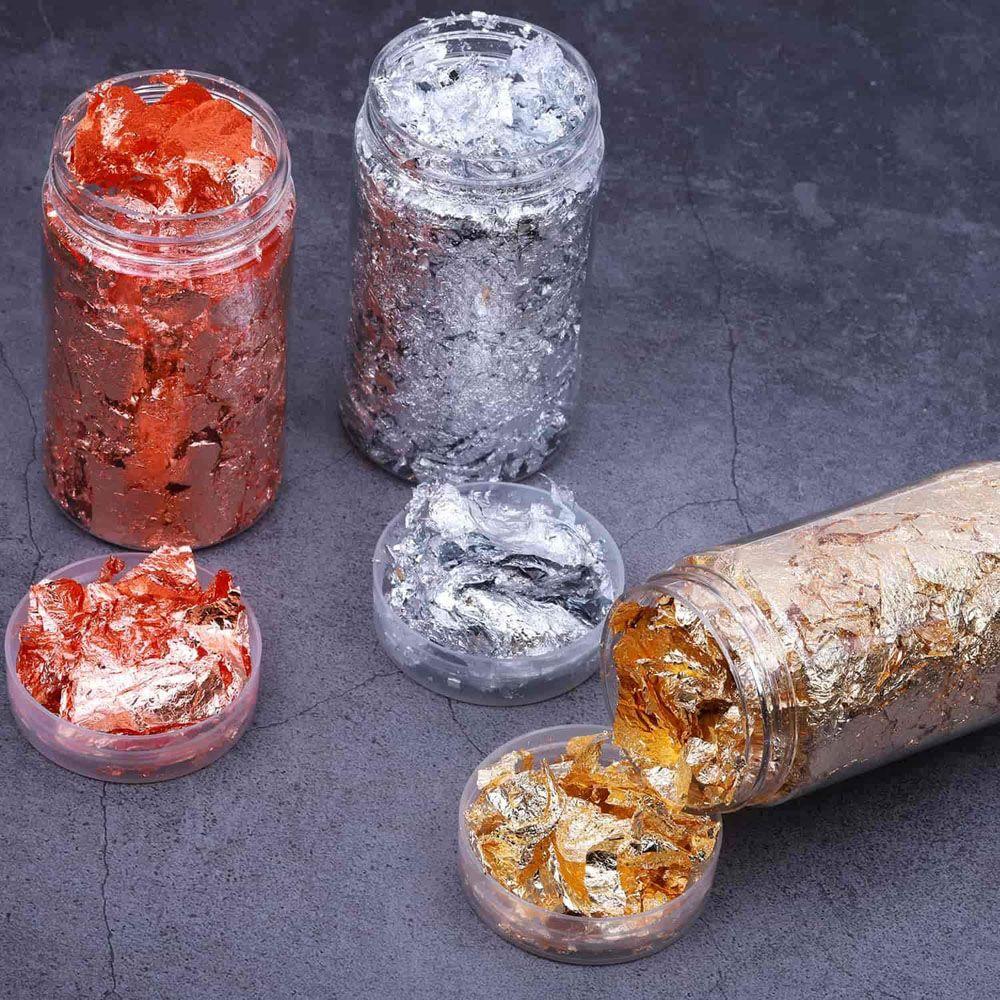 Jewelry Making Tool Gilding Decor Gold Foil Gold Leaf Flake Filling Materials Resin Mold Fillings