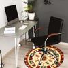 1pc Carpet Chair Mats Christmas ornaments and decorations. Perfect for Decorating Chairs, Polyester Carpet, for Living Room.YDT651