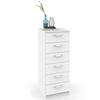 Commode - Briebe Prakt - 6 Tiroirs - 110x40x40 Cm - Blanc - Design Contemporain