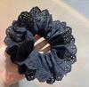 Double-Layer Lace Flower Lolita Hair Tie - Romantic French Style Hair Accessory for Women