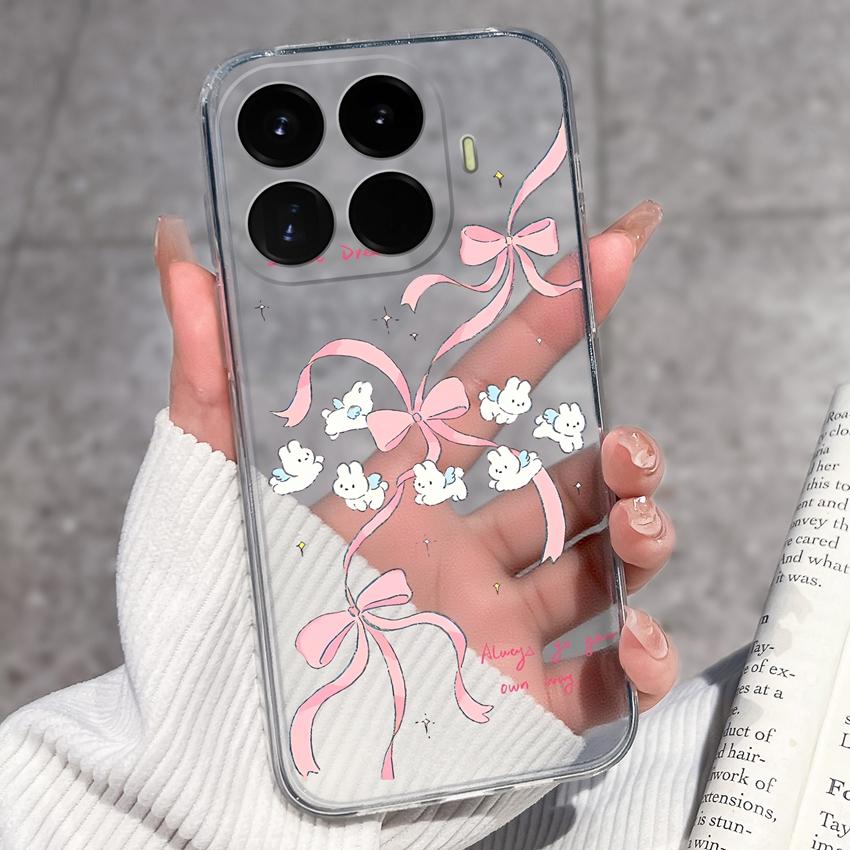 For Xiaomi 17T 17 Pro 17Max 17 Ultra Phone Case For Redmi 17C Redmi17 Lovely Bow Cartoon Lightweight Transparent TPU Bumper Scratch Resistance Housing