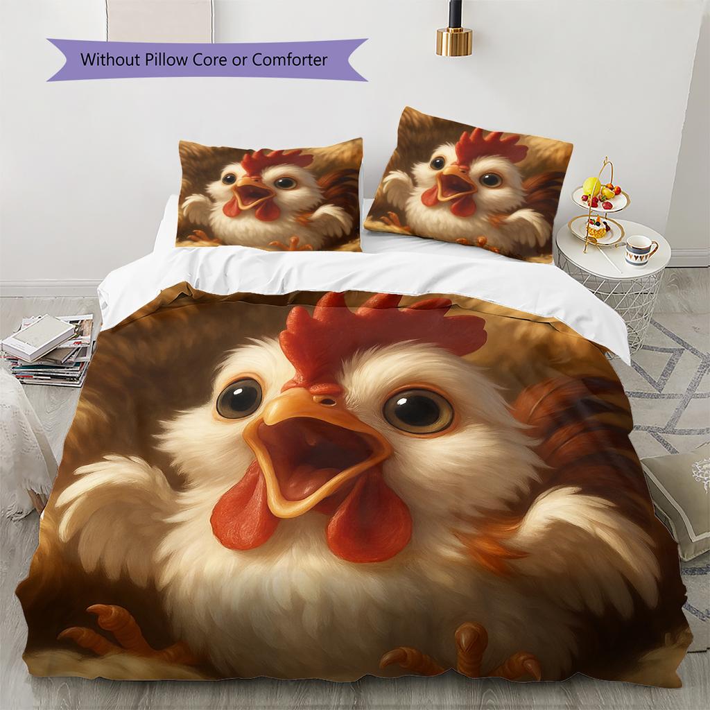 Set cu cuvertură și fețe de pernă cu model de desene animate Decorare casă Cadou de ziua de naștere (1 * husă de pilotă + 2 * fețe de pernă, fără miez)