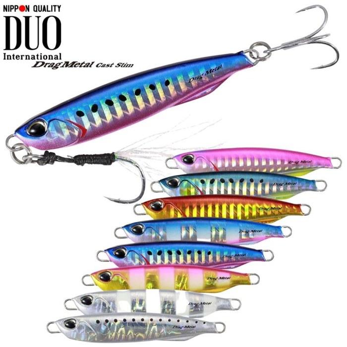 DUO Metal Jig Drag Metal Cast Slim Zebra Glow 30g PJA0101