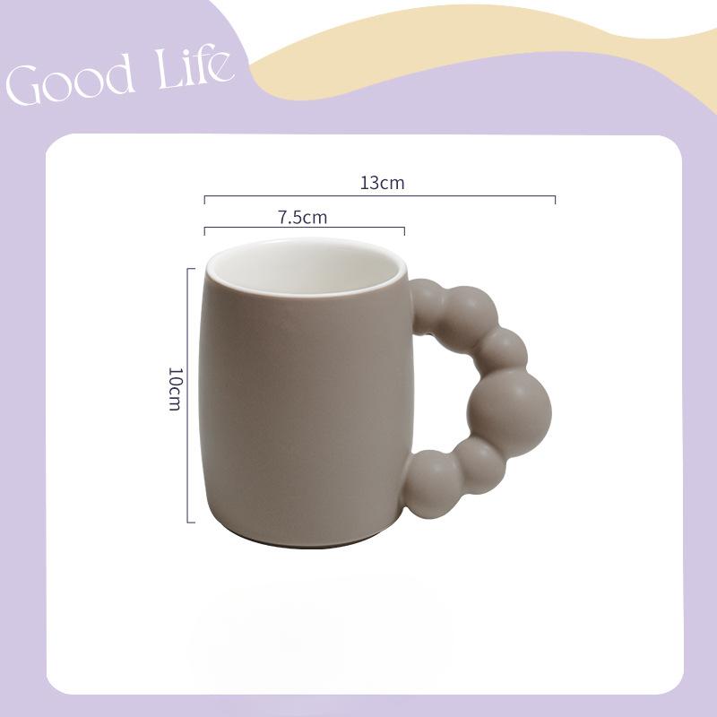 Life In Good Life Zhuzhu Cup Creative Mug Souvenir Gift Ceramic Water Cup High Value Gift for Girls