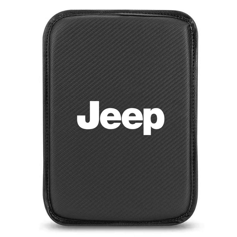 Bil Armstöd Låda Mattor Läder Mittkonsol Skydd Tillbehör För Jeep Renegade Wrangler JK JL Grand Cherokee Compass Patriot etc