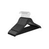 SONGMICS Wooden Hangers, Set of 10, Coat Hangers, Clothes Hangers, with Shoulder Notches, Anti-Slip Trousers Bar, 360 Degrees Swivel Hook, for Suits