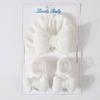 3Pcs/Set Bow Baby Fetal Cap 0-12 Months Newborn Turban Hat Indian Cap Baby Hat Socks Set  Autumn