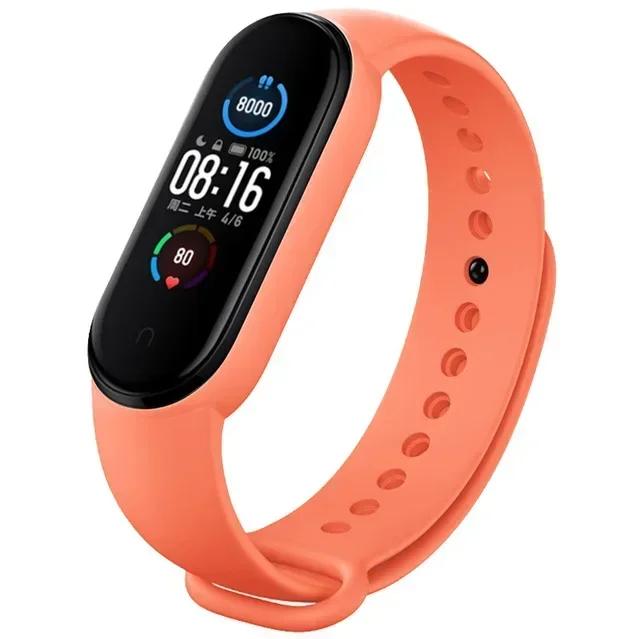 Watch Straps For Mi Band 7 6 5 4 3 Wristband Silicone Bracelet Wrist Straps MiBand 3/4 Band5 Band6 Smartwatch Accessories