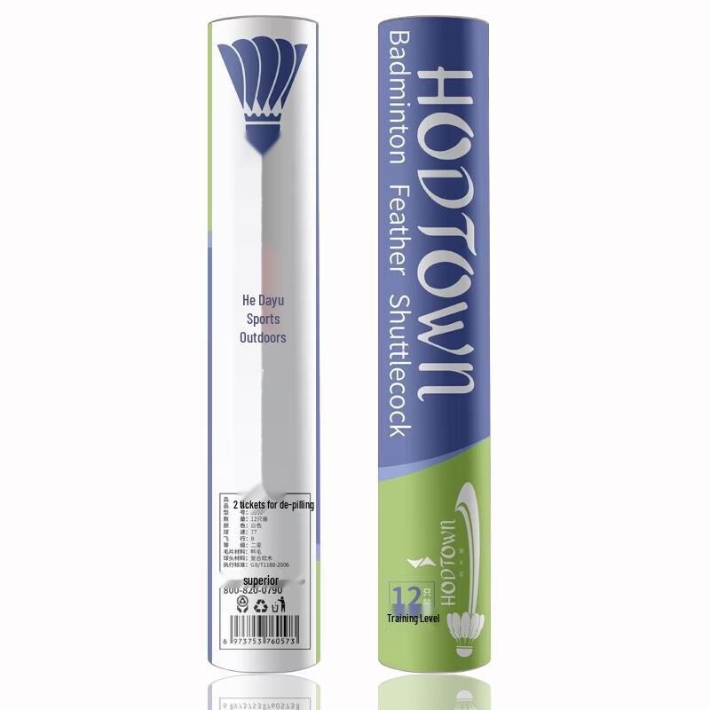 Hodtown S500 Durable Badminton Shuttlecocks (12-Pack)
