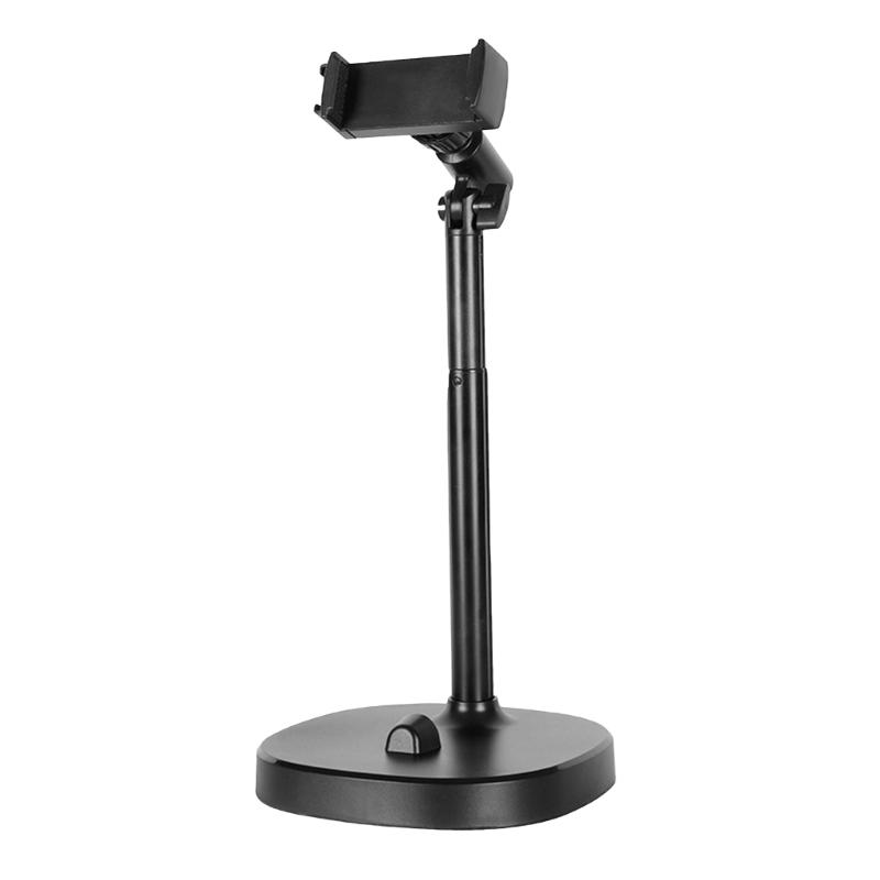 Clamp On Phone Holder With Height Adjustment Tilts Function Cold Shoe Mount Not Slip Base for Content Creation & Filming