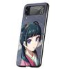 A-Apothecary D-Diaries Maomao Cover Phone Case For Samsung Galaxy Z Flip 7 6 5 4 3 5G Flip7 Flip6 Flip5 Flip4 Flip3 Black Fundas