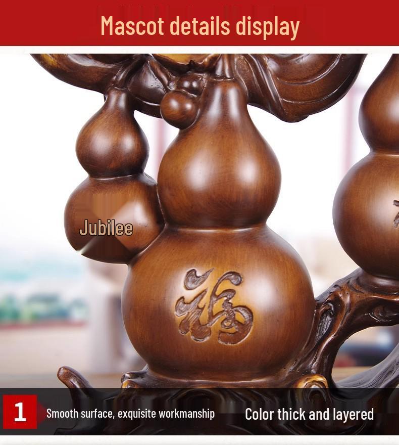 Chiński Styl Przyciągający Bogactwo Ornament Pixiu Tykwa do Gabloty na Wino do Salonu lub Biura