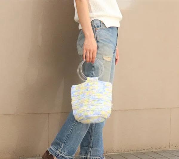 Sawada Knitting Kit Clear Handle Bag Kit Lemon Squash "NAILY A-001"