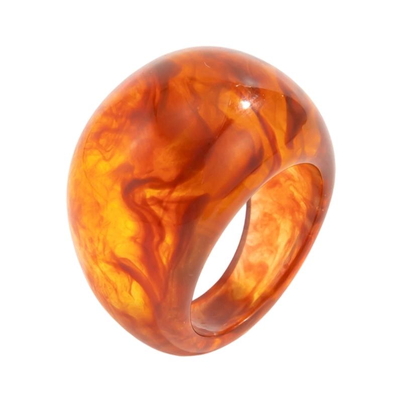 

Elegant Frosted Ombres Resin Rings Finger Jewelry Women Jewelry Present Suitable for Daily Wear and Special Occasions