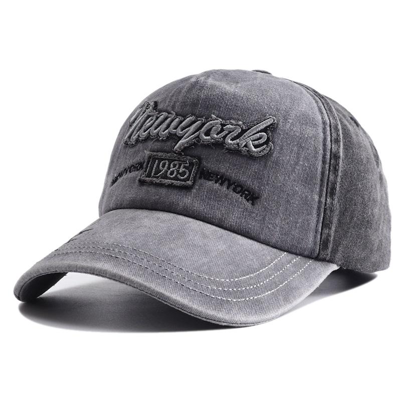 New Unisex Washed Cotton Snapback Hat With Letter Embroidered Stitching Baseball Cap Men Women Adjustable Casual Outdoor Streetwear Dad Hat