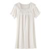 Women's Loose Summer Nightgown: Short Sleeve, Cool & Lightweight Plus Size Pajama Dress for Moms