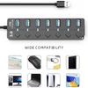 USB 3.0 Hub, PANPEO 7-Port USB Data Hub Splitter with 3ft Long Cable USB Extension for Laptop,PC Computer,Surface Pro, PS4/5, Flash Drive, Mobile HDD