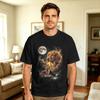 Vintage Dachshund Howling To The Moon 90s Retro Animals T Shirt Summer 100 Cotton T Shirts For Unisex Design Tshirt Short Sleeve