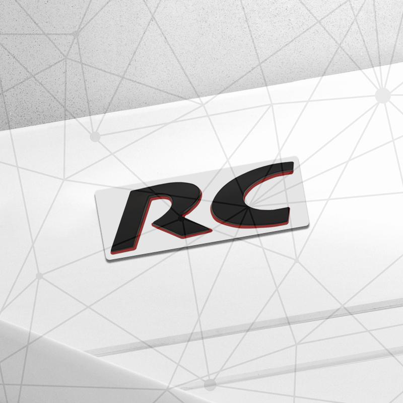 3D Kovové Auto RC CC Znak Auto Zadní Kufr Emblém Nálepka LOGO Dekor Pro 208 206 308 307 107 407 2008 RCZ Racing Kupé Kabriolet