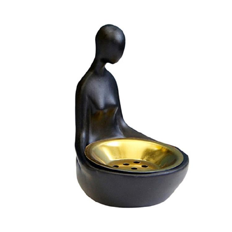 

Resin Incenses Burners Featurings Abstract Figures To Complements Various Homes Styles Promote Serenities Unique Designs чорний