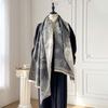 High-End Scarf Women'S Winter Imitation Cashmere Decorative Warm Air Conditioner Towel With Retro Thickened Travel Long Towel