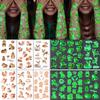 Waterproof Luminous Cartoon Capybara Temporary Tattoo Stickers for Kids