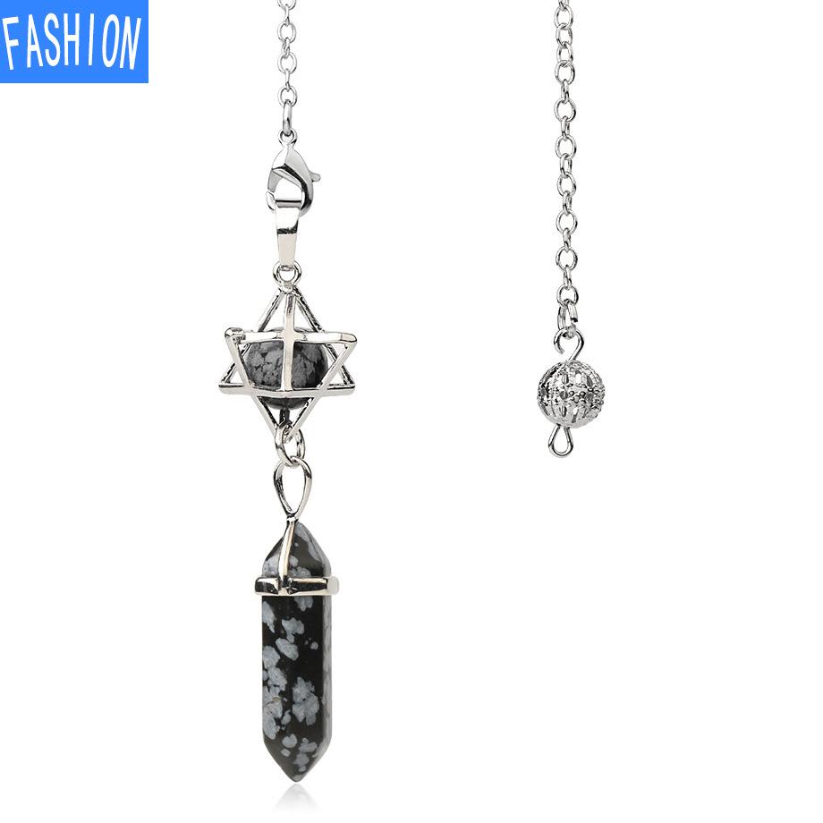 Hexagonal Prism Pendant Crystal Pendant Necklace