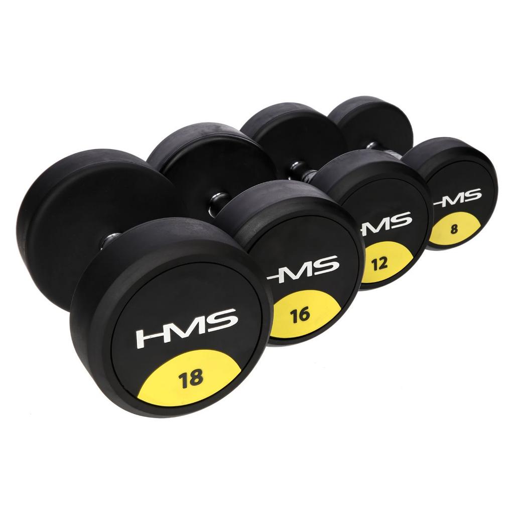 Rubber-coated Dumbbell 10kg HG PRO HMS