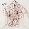 Large Decorative Neck Scarf Women Satin Square Scarf 35"x35" Musical Note Printed Gift for Music Lovers Silky Neckerchief Shawl Wrap Multifunctional