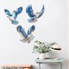 3 шт. Дерев'яний декор стіни з мартинами Прибережний пляжний морський настінний арт Реалістичні морські птахи Декор для будинку на березі озера для дому Спальні Вітальні