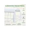 Serre - Outsunny - 3,97 x 3,02 x 2 m - Protection UV - Parois enroulables - Acier galvanisé