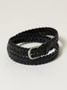 [BEAMS HART] Leather Belt, Leather Mesh Belt, Men's, BLACK, Size M