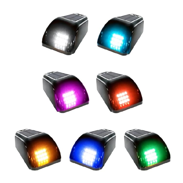 Truck Cab Roof Accent Lamp, Solar Powered 12 LED Marker Light for Pickups, Black ABS PC Housing