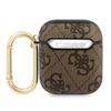 Guess Gua24Gsmw Airpods 1/2 Coverbrązowy/Brown 4G Script Metal Collection